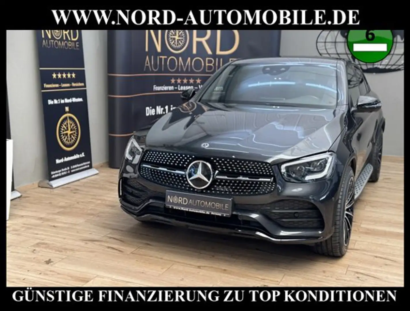 Mercedes-Benz GLC 300 d 4M Coupe AMG *Distro+*StHz*BURM*20Z* AMG Gri - 1