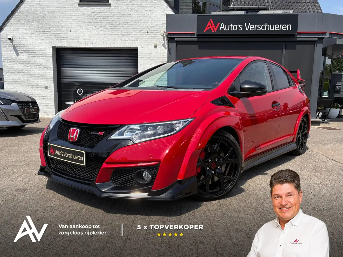 Honda Civic Type R ** Brembo | Camera | Dode Hoek Czerwony - 1