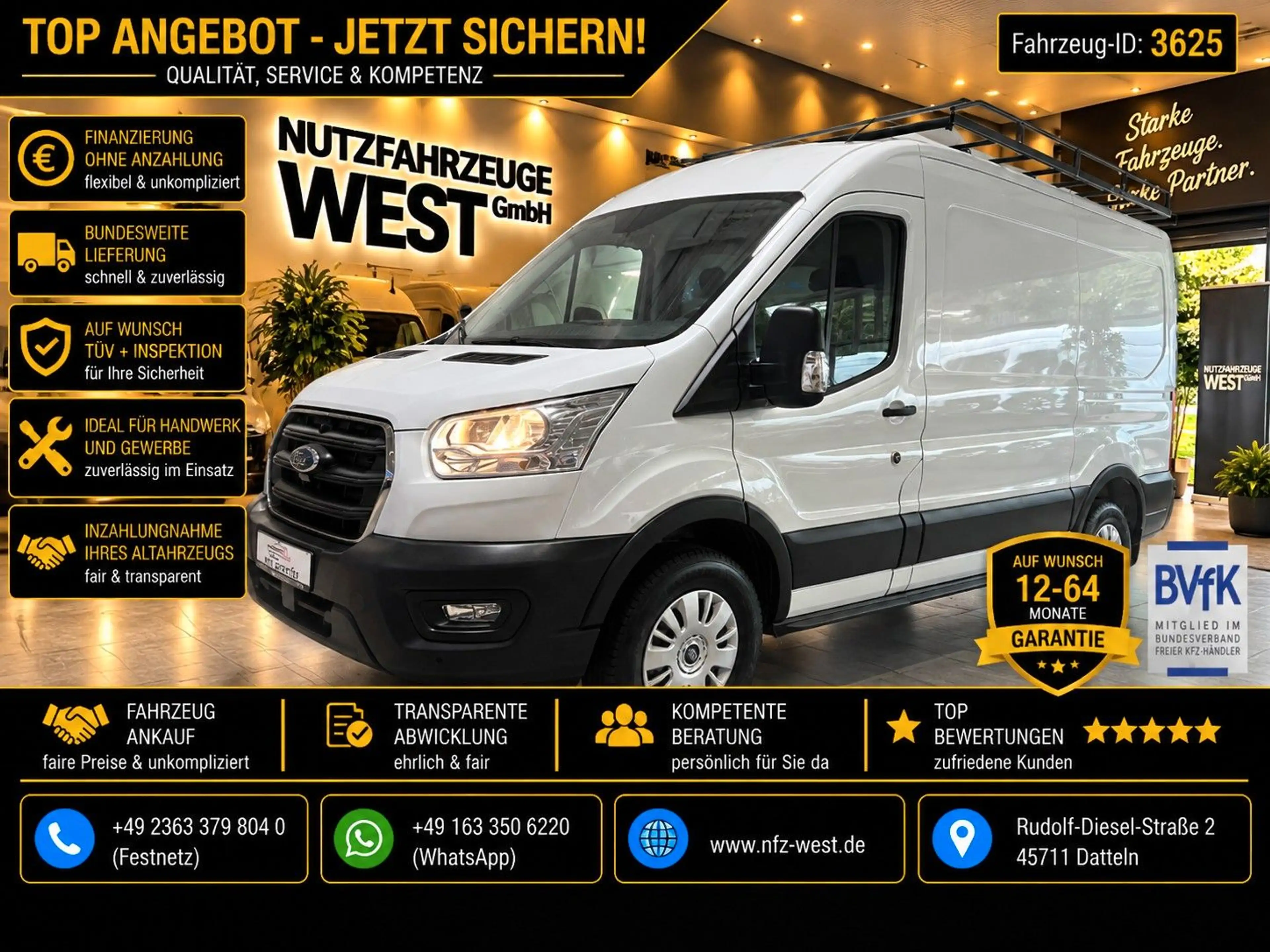 Ford Transit Hoch+Lang*Sortimo Regale*L2-H2*Garantie