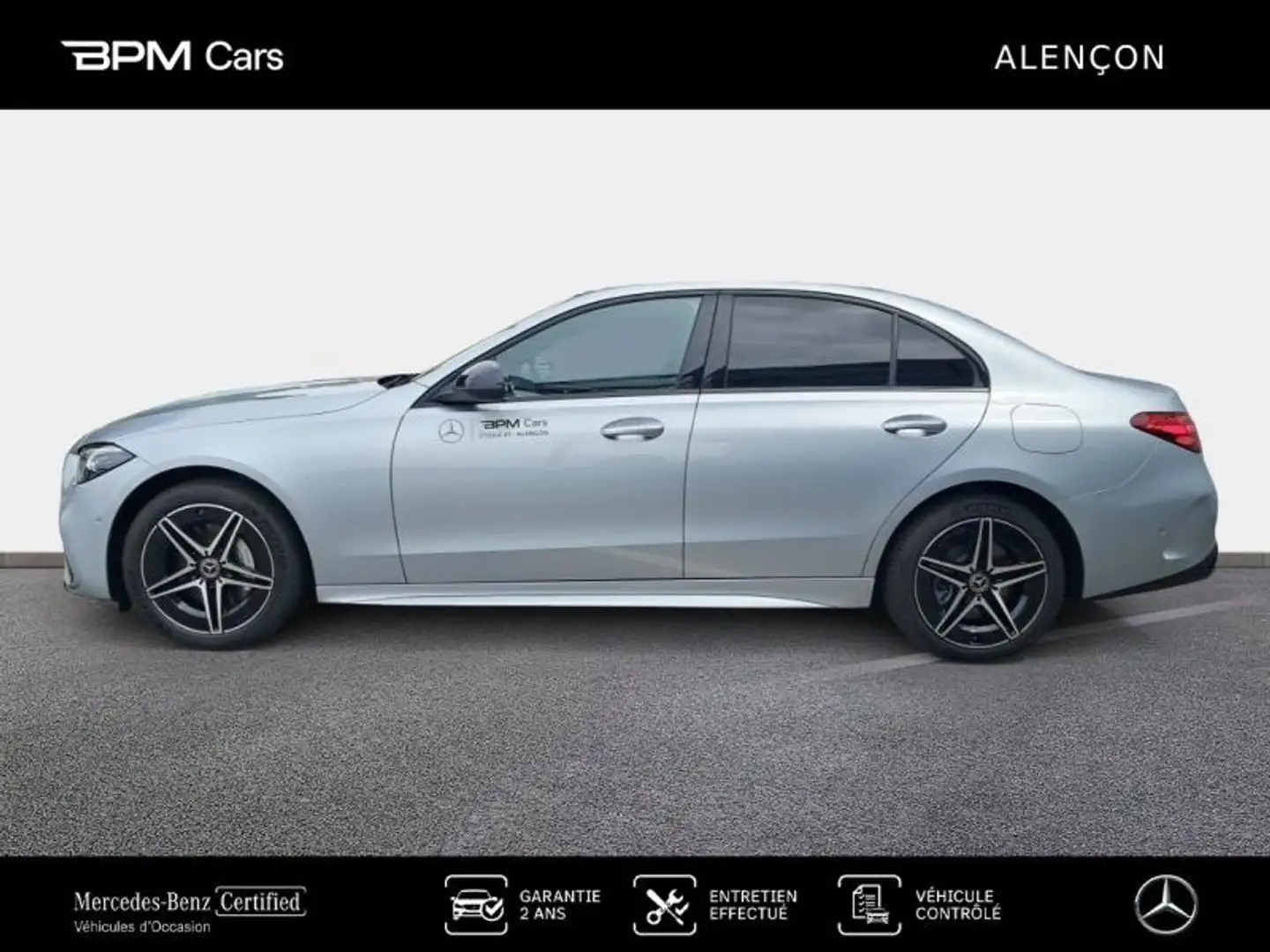 Mercedes-Benz C 30 AMG 300 d e 197+129ch AMG Line Argent - 2