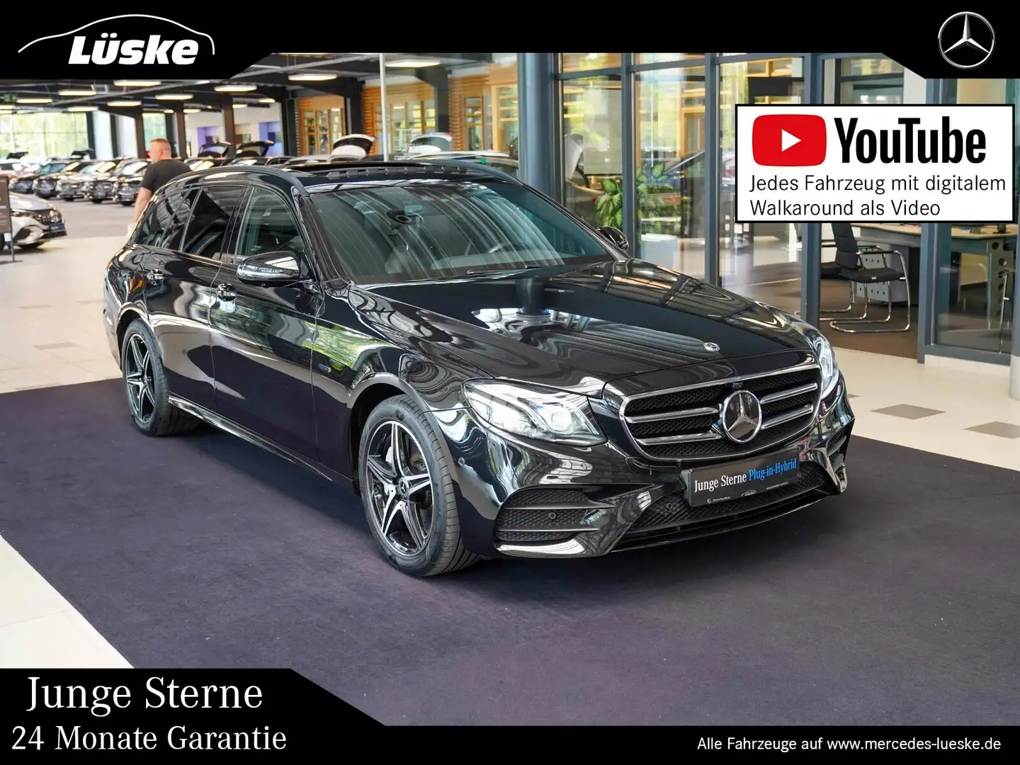Mercedes-Benz E 300 E 300 de T AMG Line Night Burmester Schiebedach Schwarz - 1