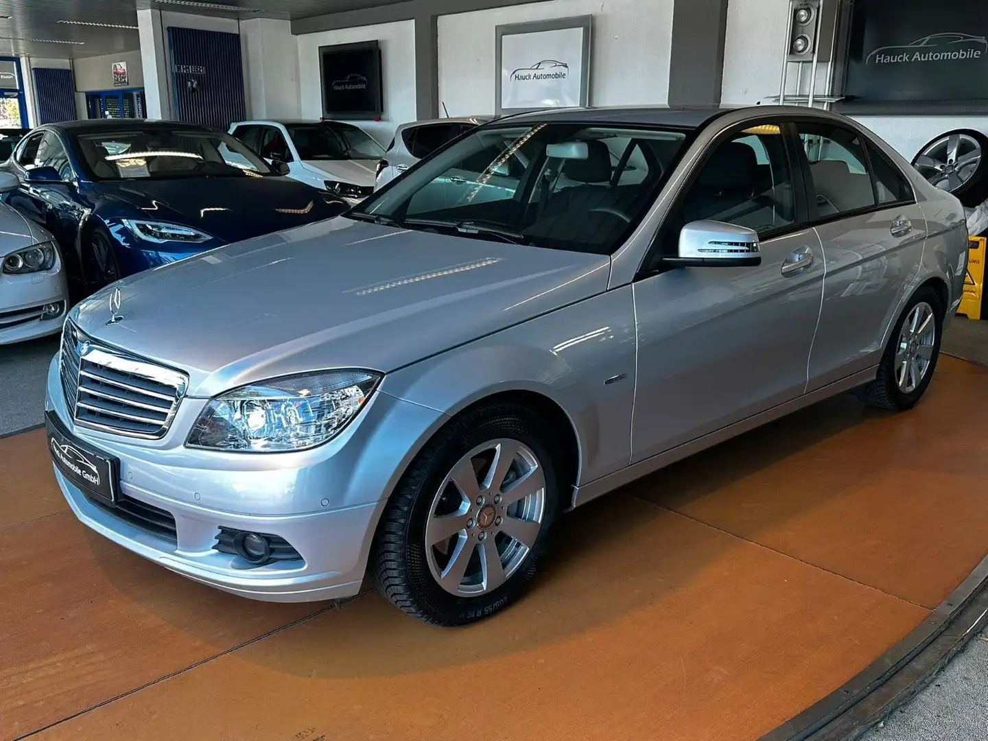 Mercedes-Benz C 180 Kompressor *33-TKM* 1.HAND/AUT./PDC/BT Argent - 1