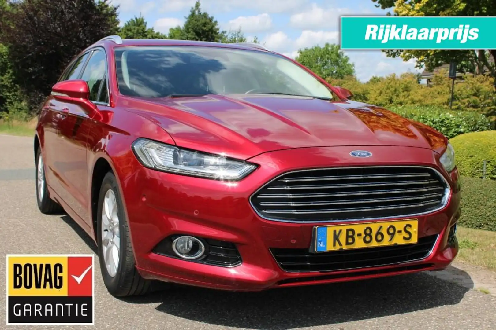 Ford Mondeo Wagon 1.5i 160pk Titanium ECC/cruise/navi/PDC/lm v Rood - 1