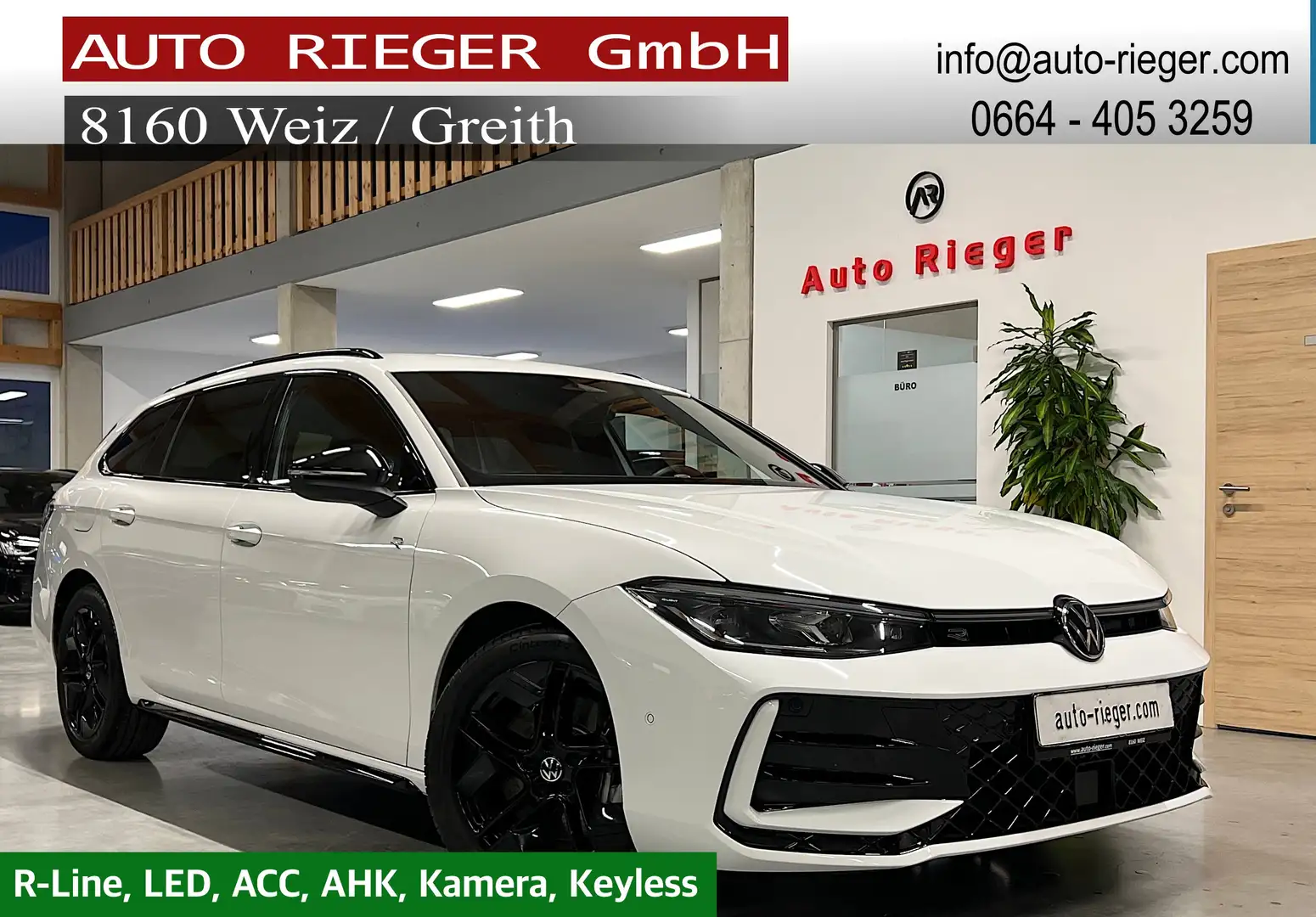Volkswagen Passat Variant 2.0 TDI 142 kW 4Motion R-Line Massage, AHK, ACC Weiß - 1