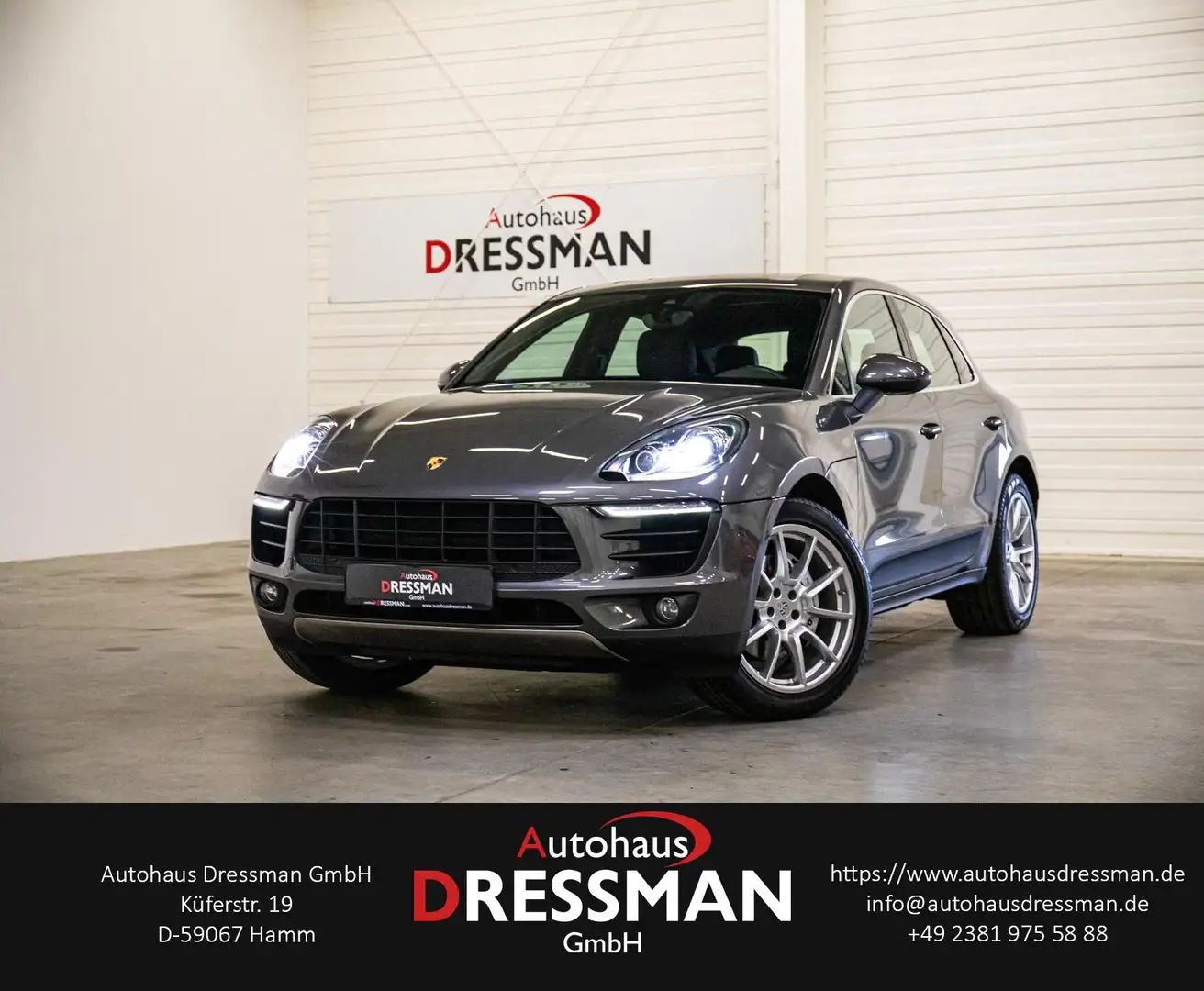 Porsche Macan S 3.0 PDLS PASM LUFT PANO SPORT-AGA 20ZOLL Grau - 1
