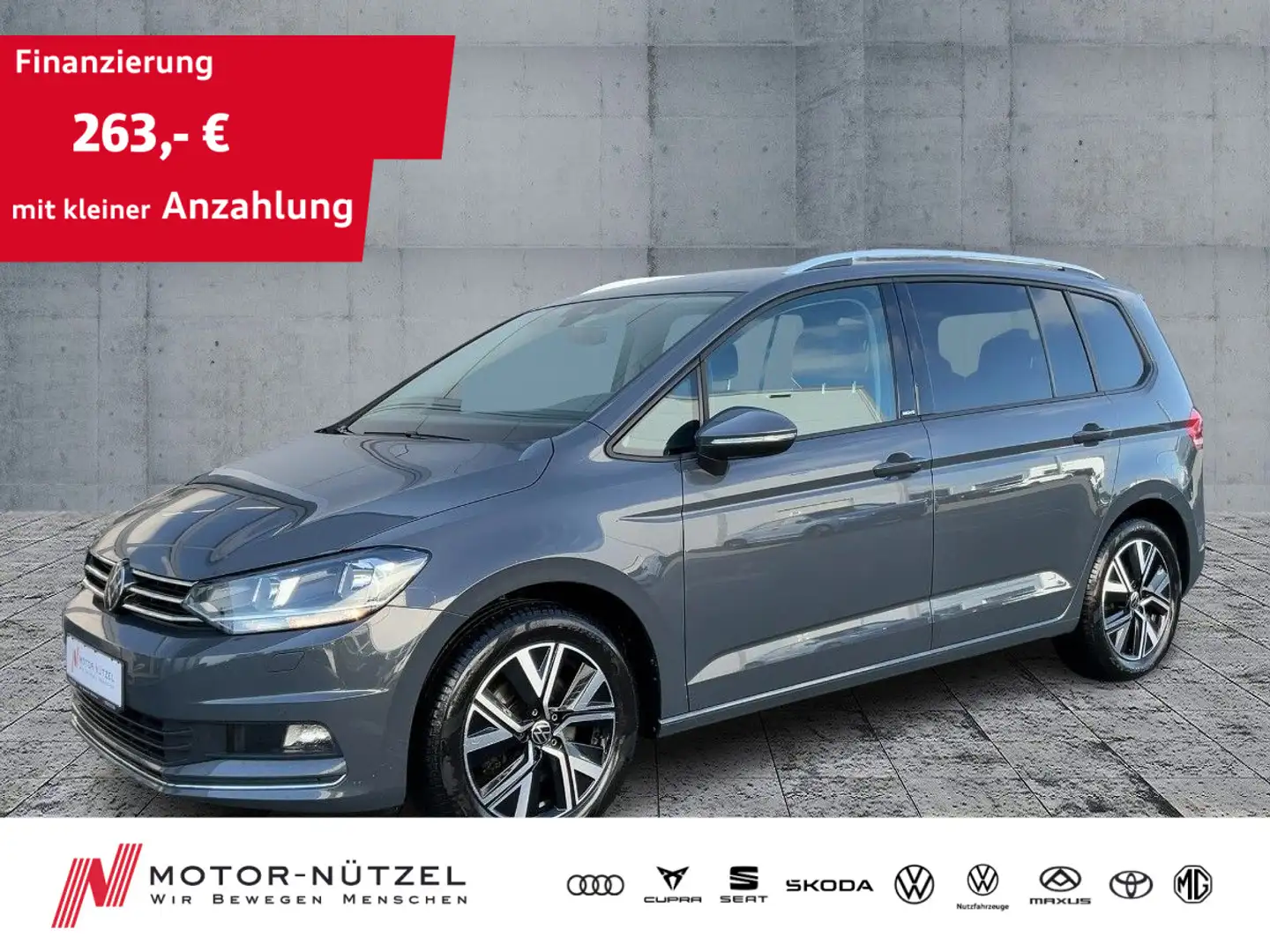 Volkswagen Touran 2.0 TDI DSG MOVE NAVI+APP+ACC+SHZ+PDC+RFK Grau - 1