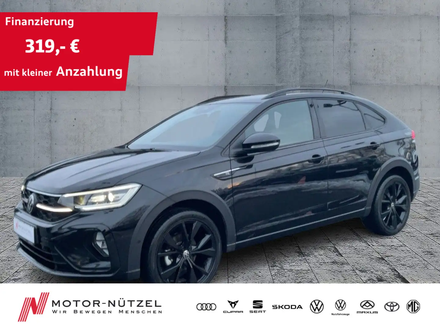 Volkswagen Taigo 1.5TSI DSG R-LINE BLACK MATRIX+NAV+ACC+APP Schwarz - 1