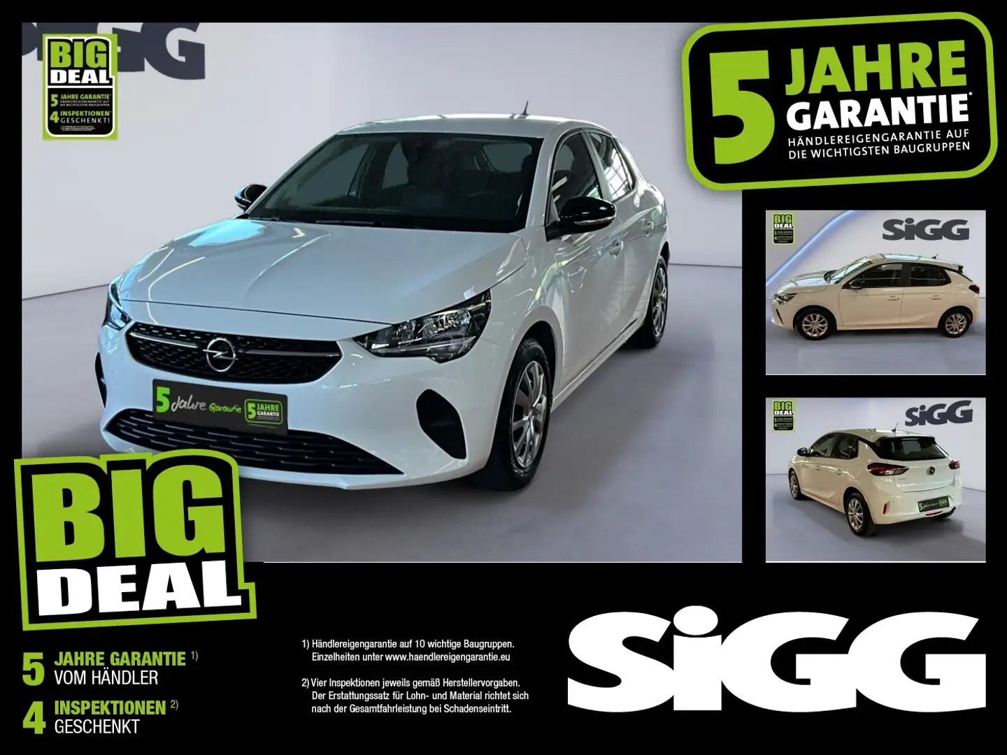 Opel Corsa F 1.2 Edition Sitzheitzung, Verkehrszeichenerkennu Weiß - 1