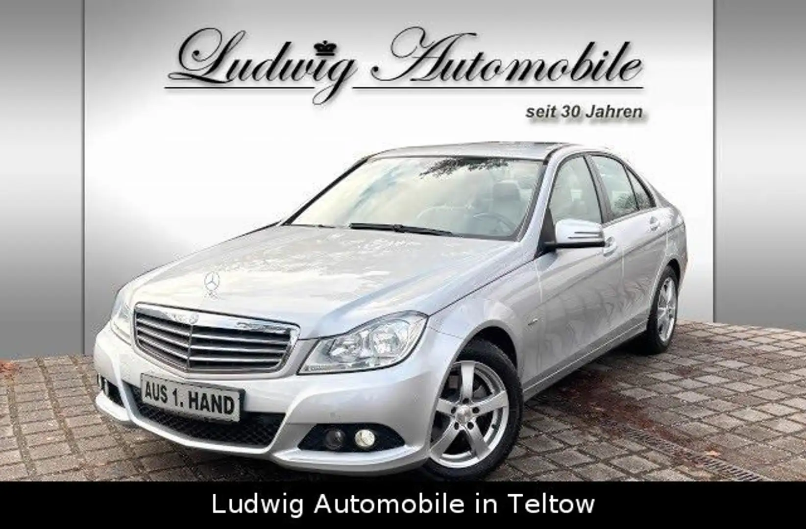 Mercedes-Benz C 180 Limousine CGI*Automatik*1.Hand*Klima*PDC Silber - 1