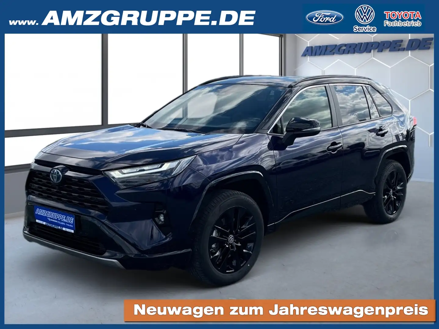 Toyota RAV 4 Hybrid 2Tone+Leder+el.Heckklappe Blau - 1