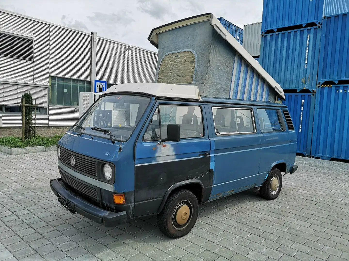 Volkswagen T3 Kombi T3 Transporter Westfalia Blue - 1