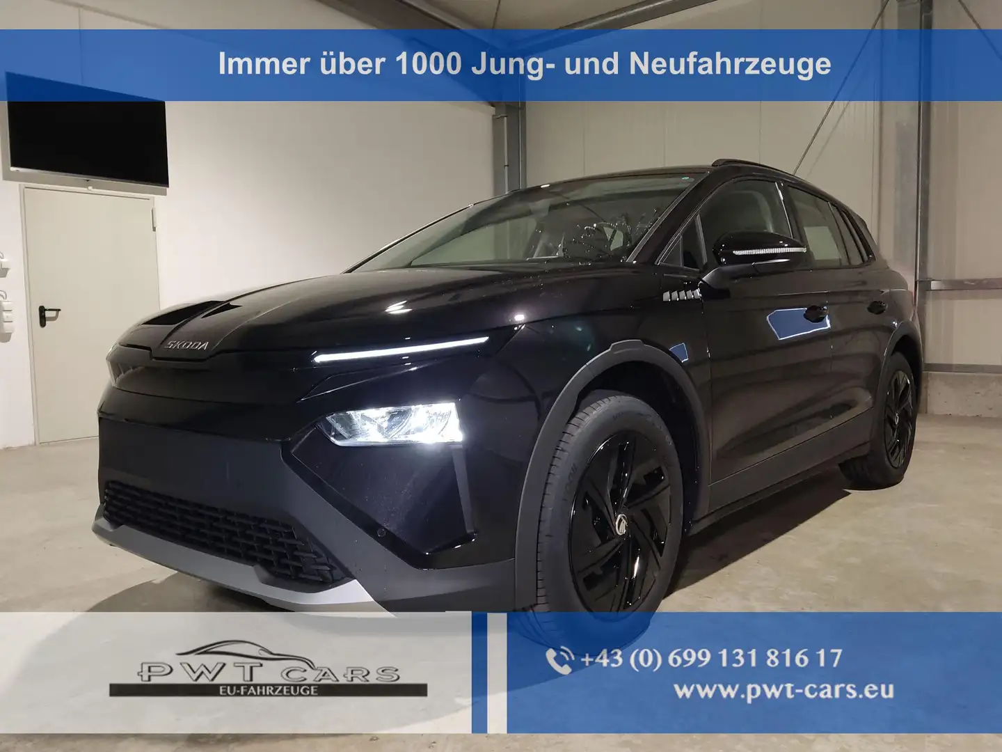 Skoda Elroq 50 Tour 55 kWh 170 PS Anhängerkupplung-Navi-App... Negro - 1