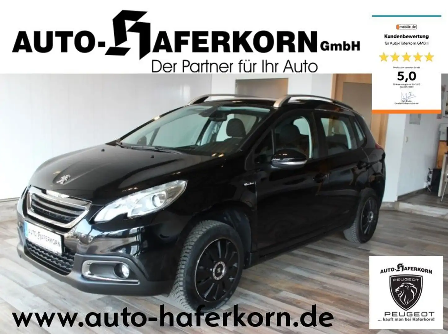 Peugeot 2008 1.2 PureTech 82 Active Urban Move*SZHZG Schwarz - 1