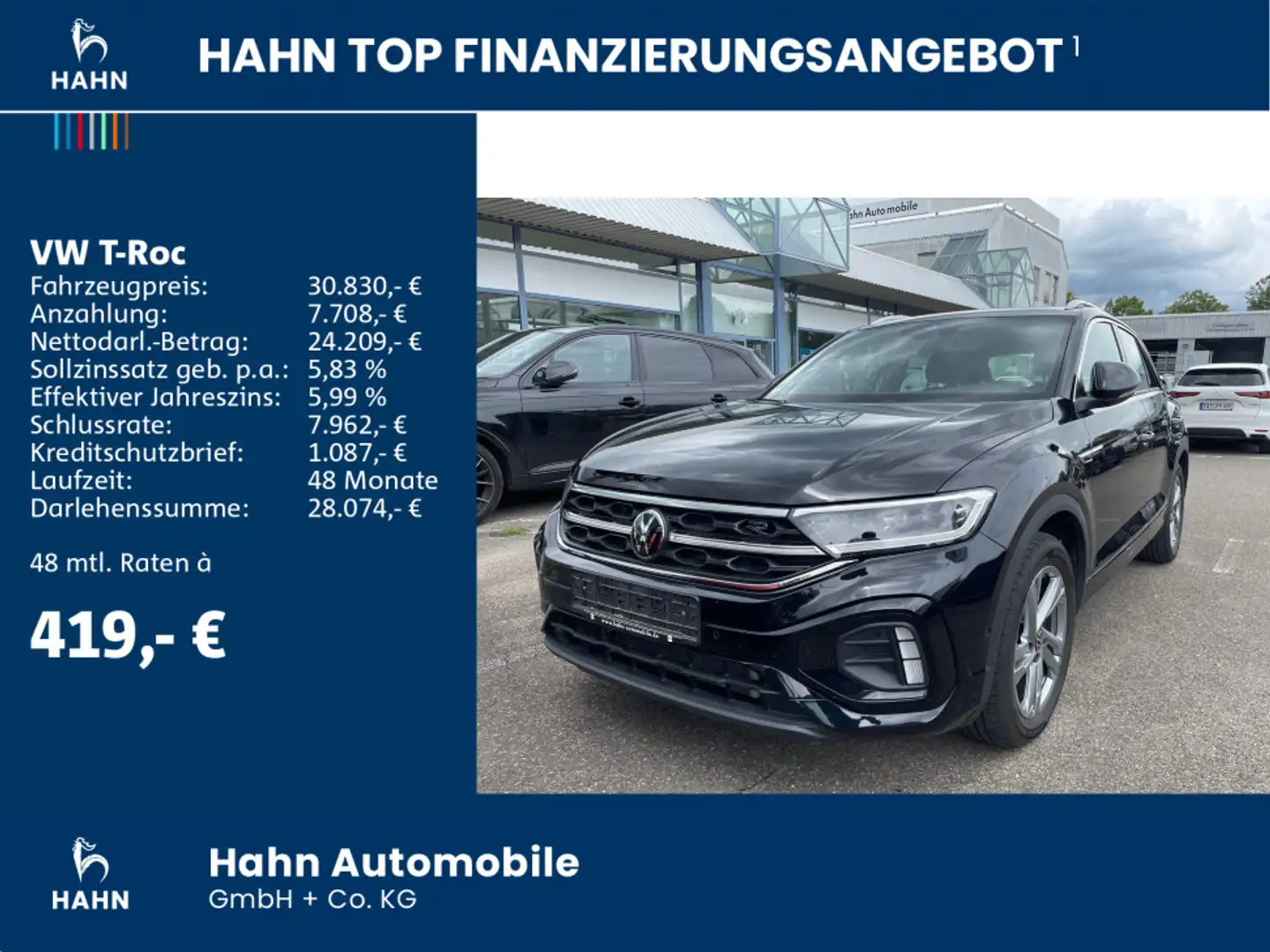 Volkswagen T-Roc R-Line 4Motion 2.0TSI DSG Spurw IQ.LIGHT P Noir - 2