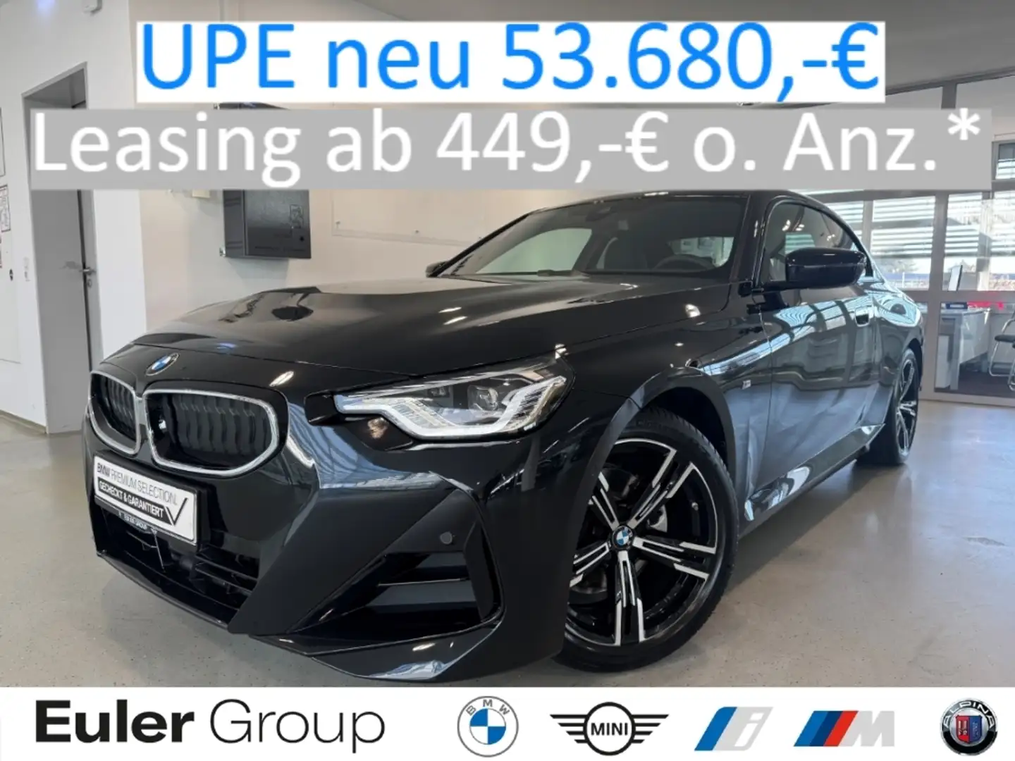 BMW 220 i Coupe M Sport ACC LCProf HiFi ParkAss Memory Len Schwarz - 1