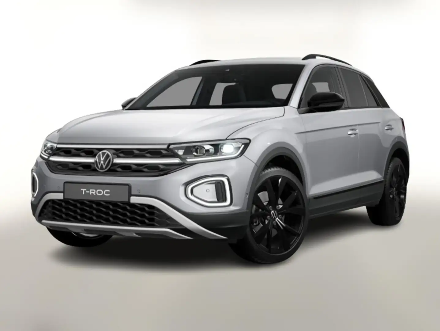Volkswagen T-Roc Style 1.5 TSI DSG BlackP Matrix Nav IQ 19Z 110 ... Silber - 1