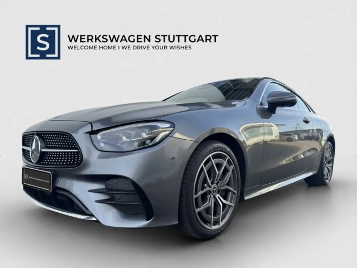 Mercedes-Benz E 300 E 300 d 4M Coupé AMG PanSD Sitzklima HuD Massage Grau - 1