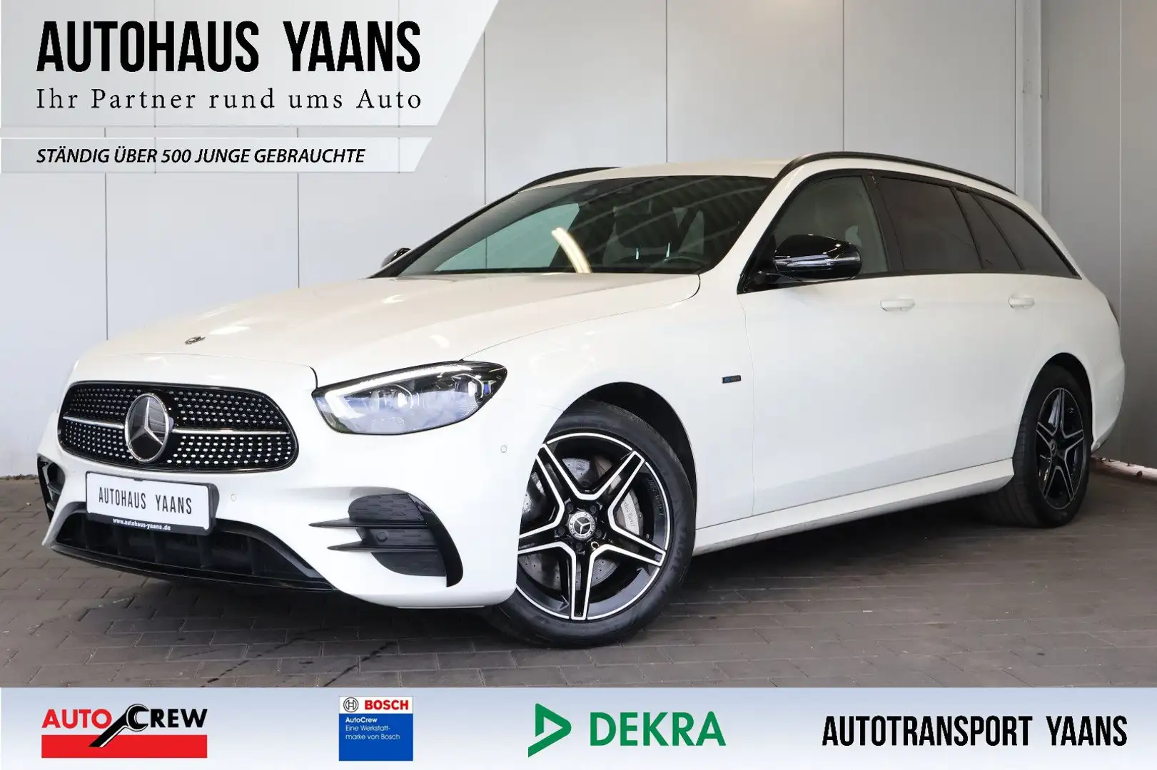 Mercedes-Benz E 300 de AMG NIGHT+HUD+BURM.+DISTR+MULTIBEAM+AHK Weiß - 1