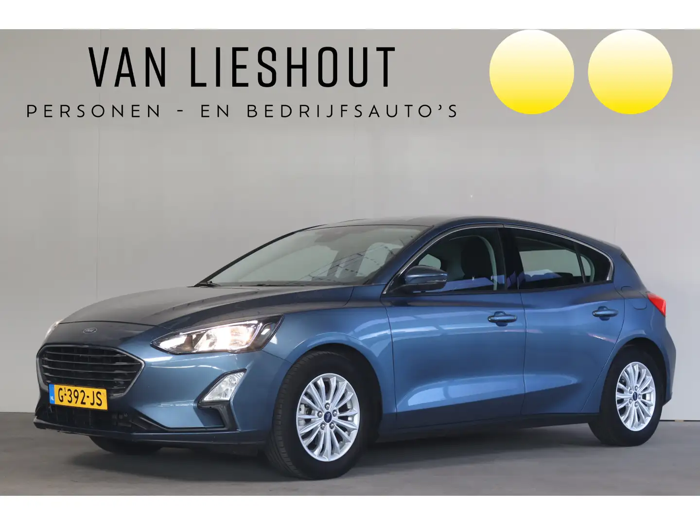 Ford Focus 1.0 EcoBoost Titanium Business NL-Auto!! Apple Car Blauw - 1