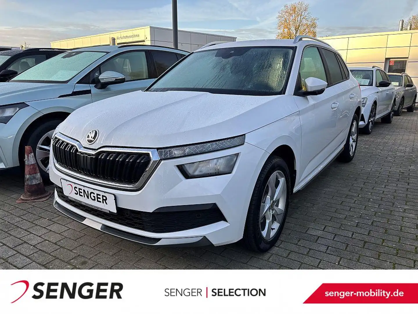 Skoda Kamiq 1.0 TGI Style PDC LED SHZ Smart-Link Blanc - 1