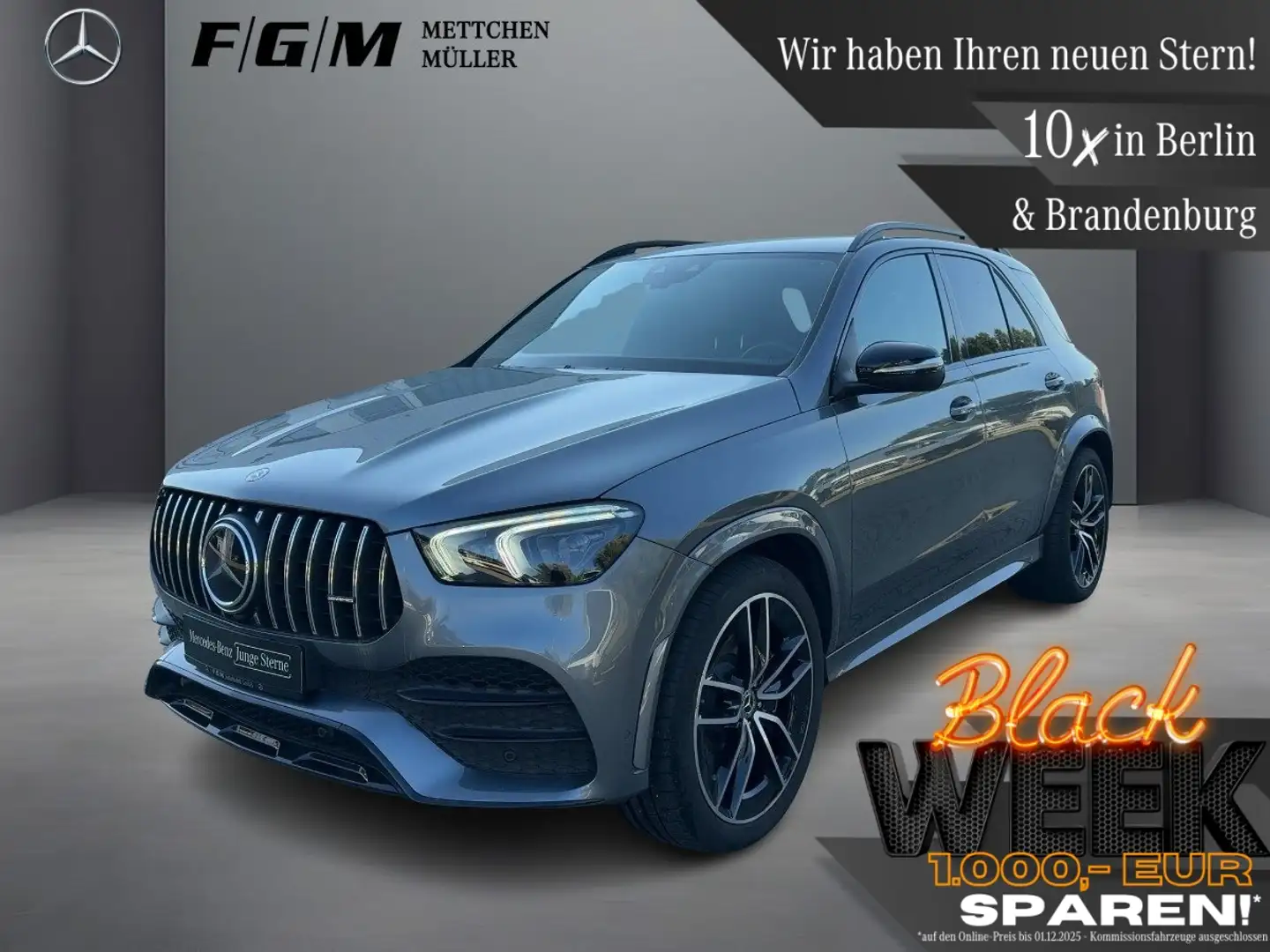 Mercedes-Benz GLE 580 4M AMG Line Burm|MBeam|TWA|360|Night|Kam Grau - 1