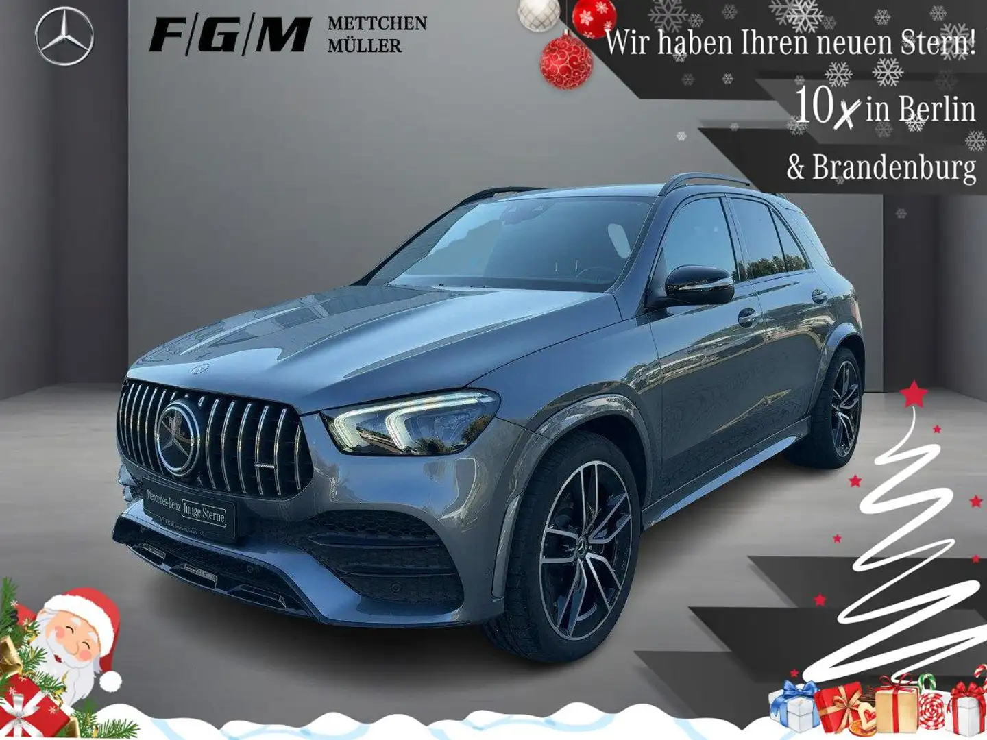 Mercedes-Benz GLE 580 4M AMG Line Burm|MBeam|TWA|360|Night|Kam Gris - 1