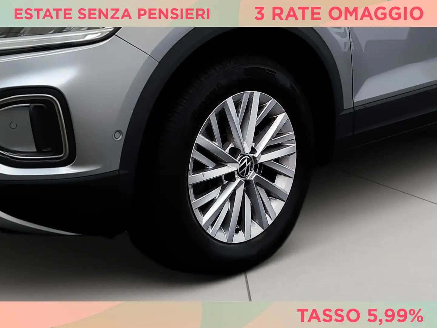 Volkswagen T-Roc 2.0 tdi life 115cv Grigio - 2
