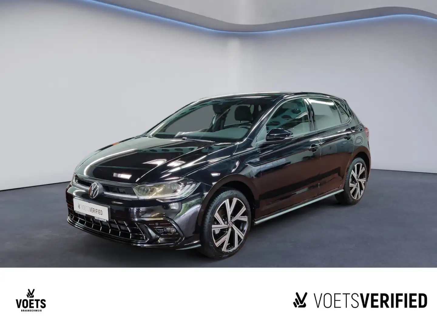 Volkswagen Polo R-Line 1.0 TSI DSG MATRIX-LED+ACC+NAVI Zwart - 1