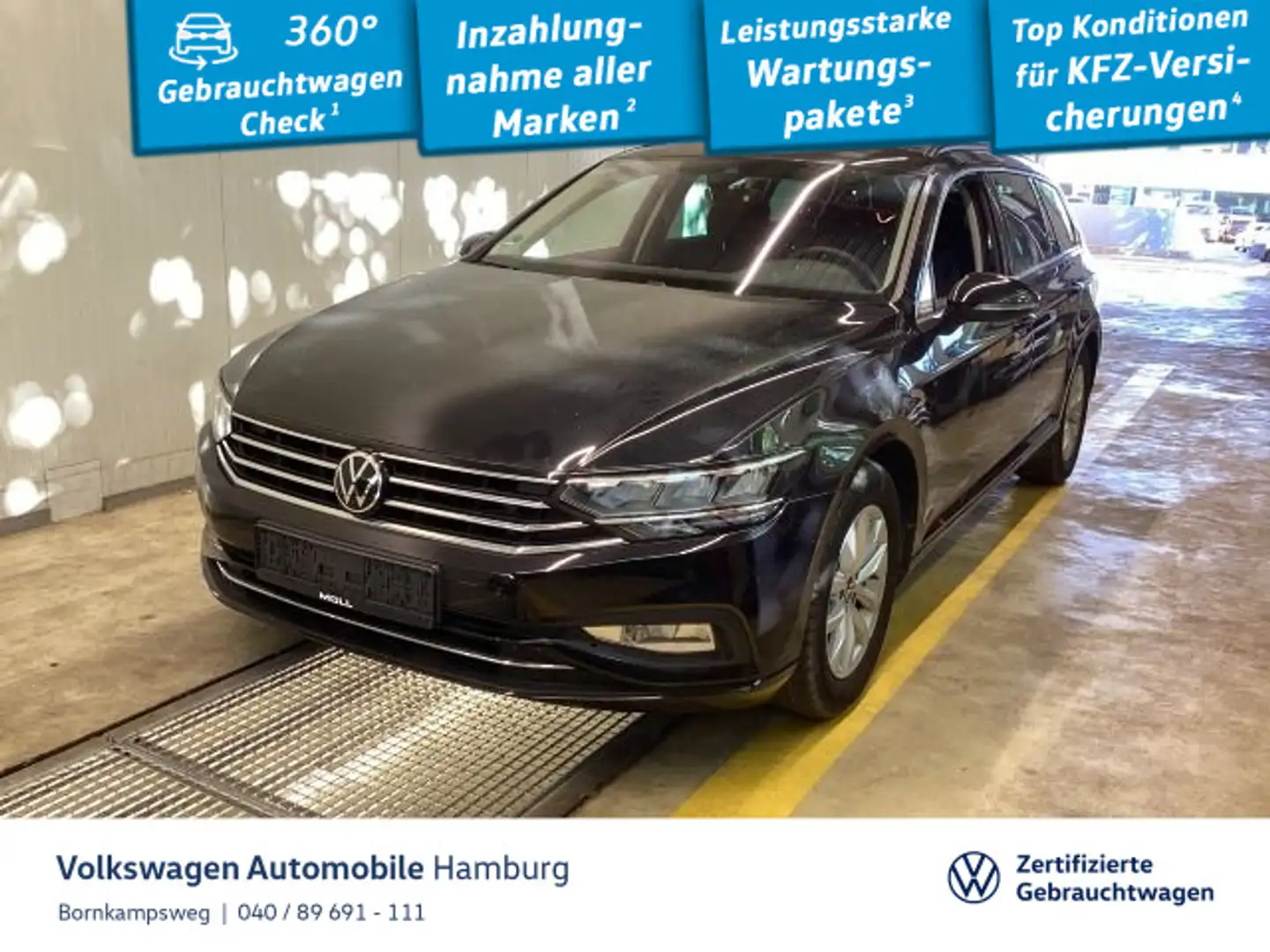 Volkswagen Passat Variant 1.5 TSI Business DSG AHK ACC Navi Schwarz - 1