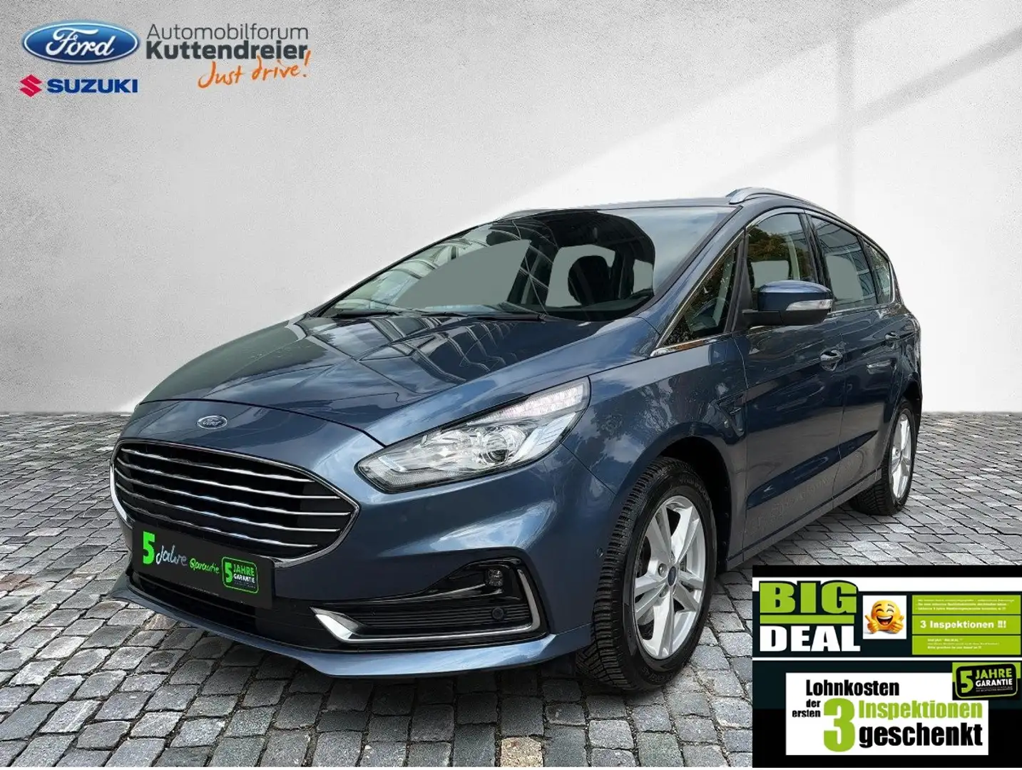 Ford S-Max Titanium 7-Sitzer Navi Kamera AHKabn. Bleu - 2