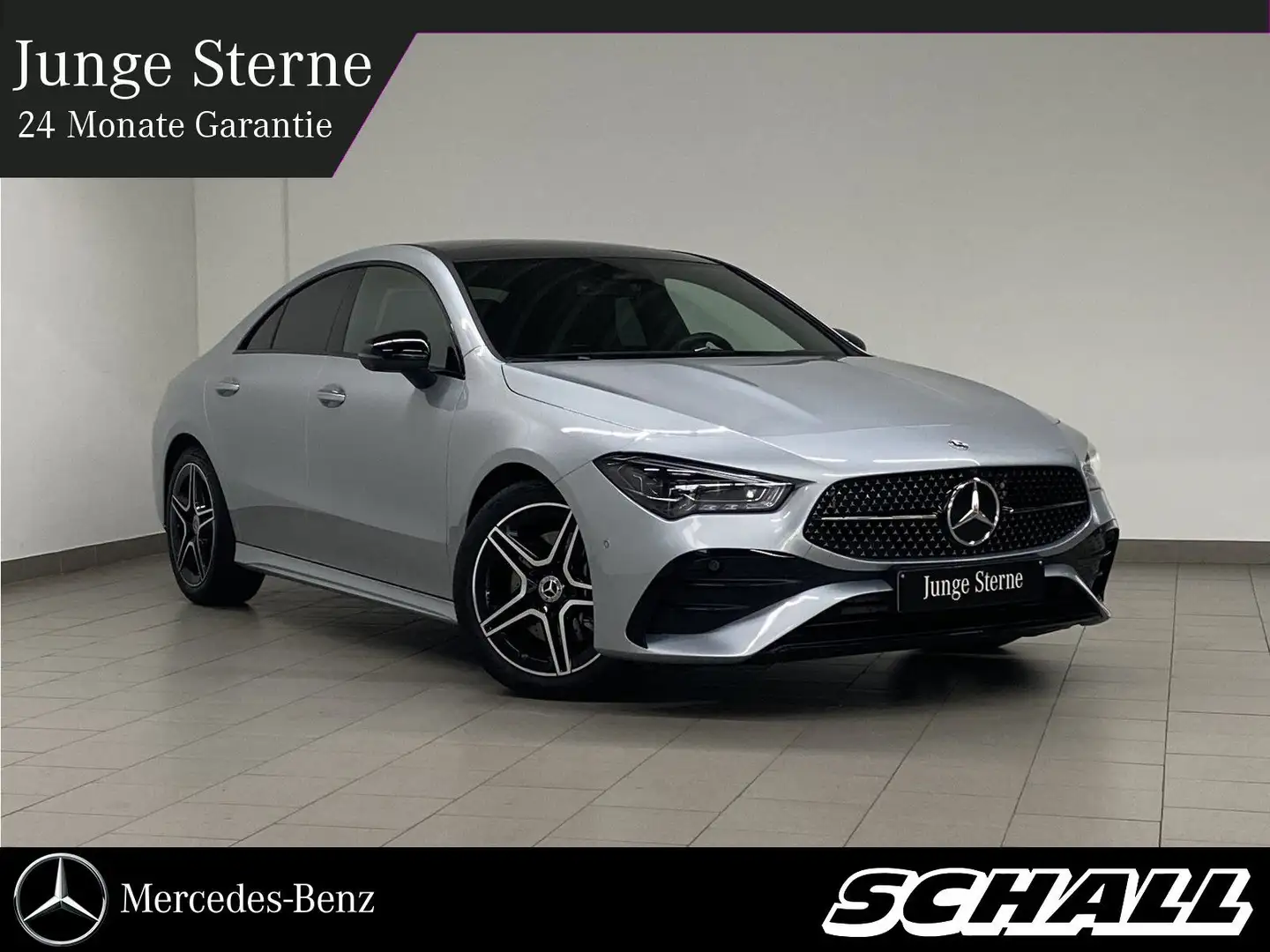 Mercedes-Benz CLA 220 d Coupé AMG+NIGHT+MULTILED+DIST+PANO+AHK Silber - 1