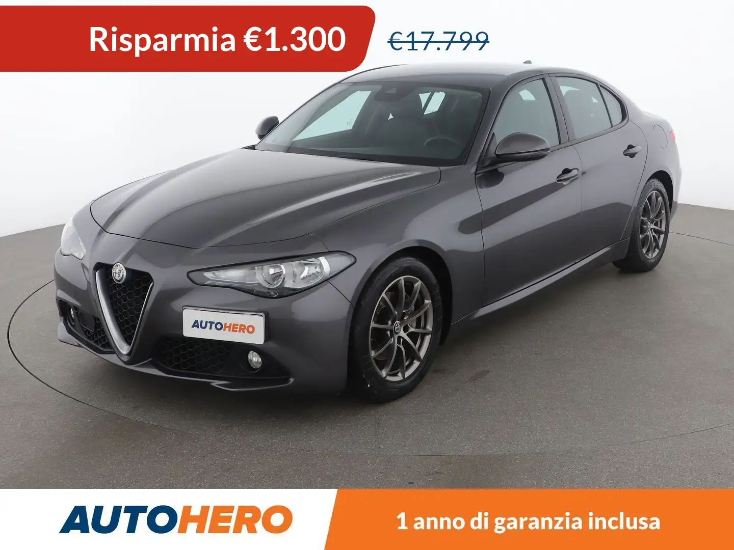 Alfa Romeo Giulia 2.2 JTDM Super 150 CV AT8 Grigio - 1