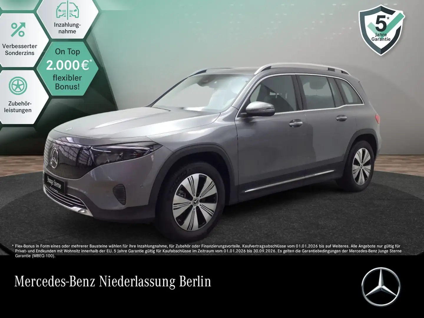 Mercedes-Benz EQB 350 4M PROG+PLUS-PAKET+KAMERA+KEYLESS+SPUR Gris - 1