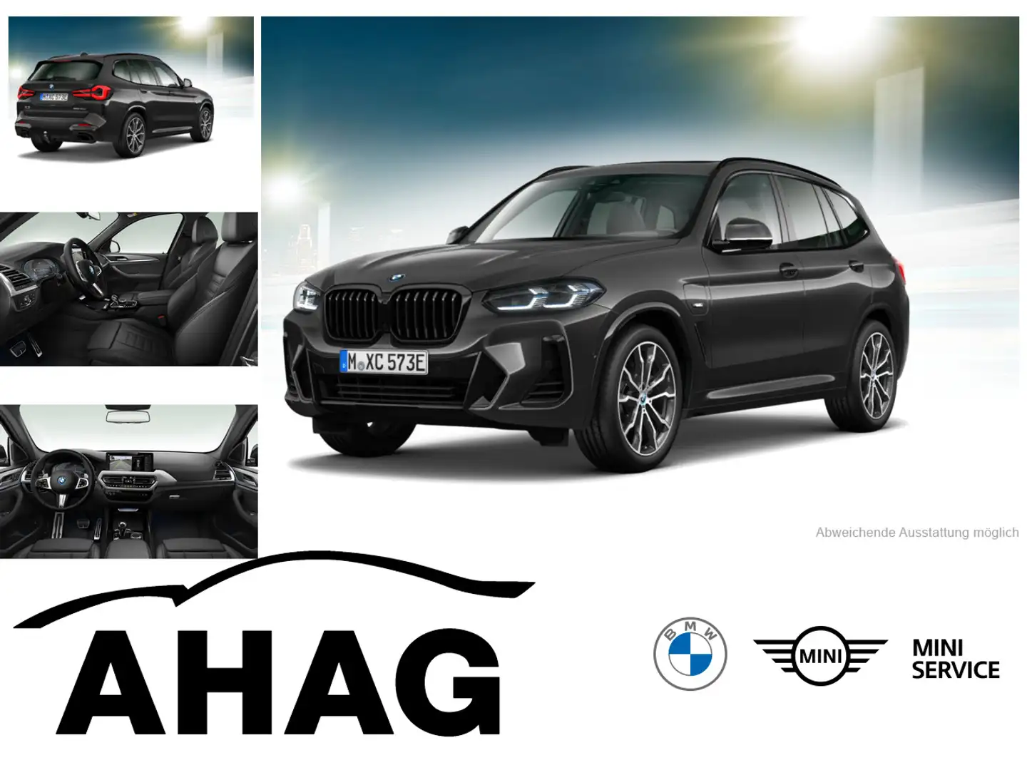 BMW X3 xDrive30e AT M Sportpaket Innovationsp. AHK Grau - 1
