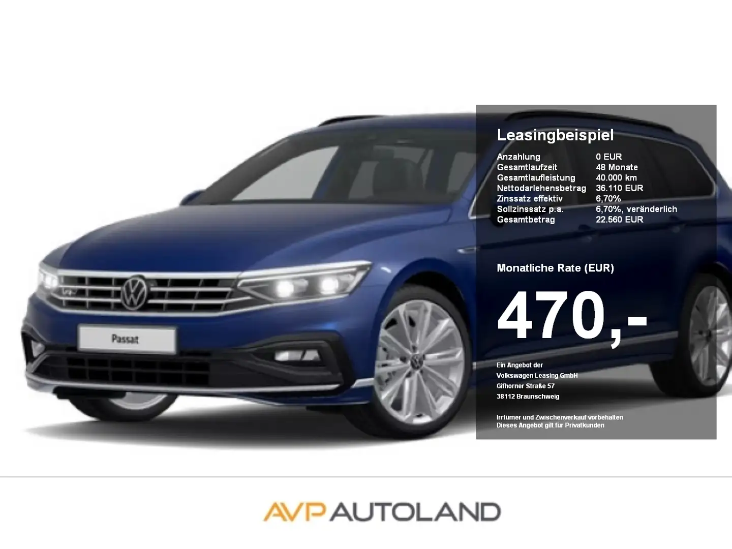 Volkswagen Passat Variant 2.0 TSI DSG R-Line | AHK | PANO | Blau - 1