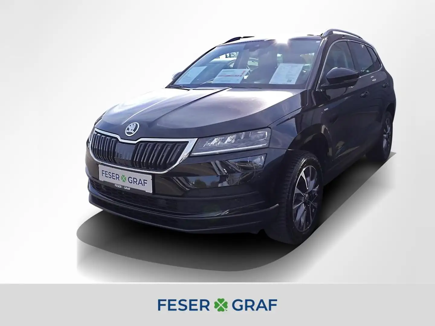 Skoda Karoq 1.5 TSI Drive DSG ACC AHK LED Navi Sitzh. Zwart - 1