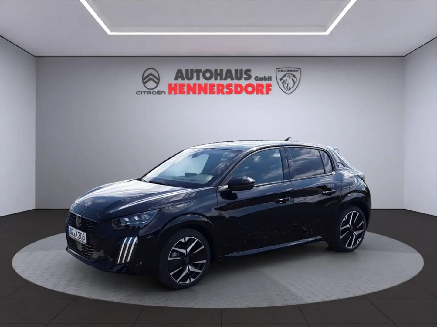 Peugeot 208 Elektromotor 156 GT Schwarz - 1