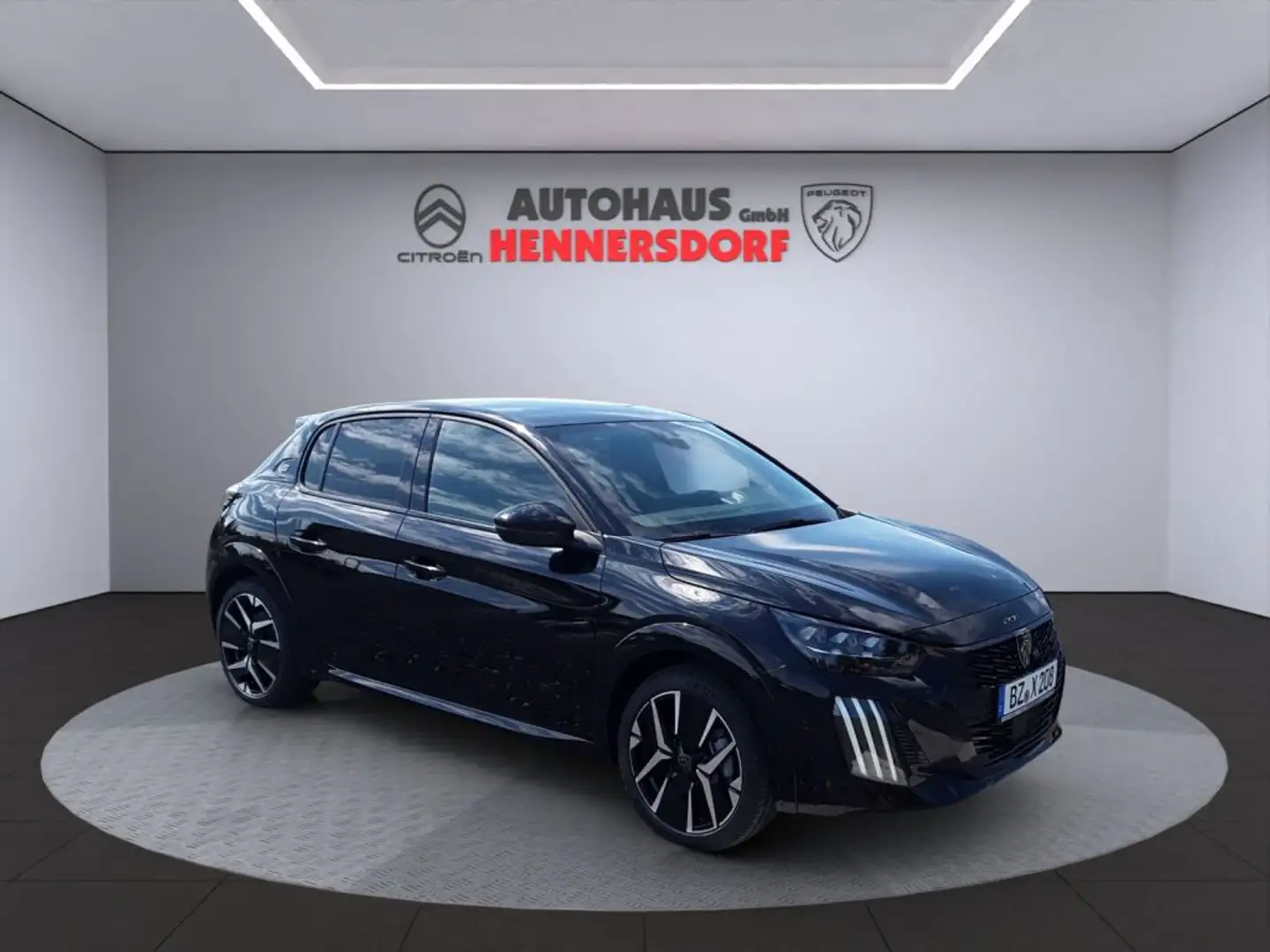 Peugeot 208 Elektromotor 156 GT Schwarz - 2