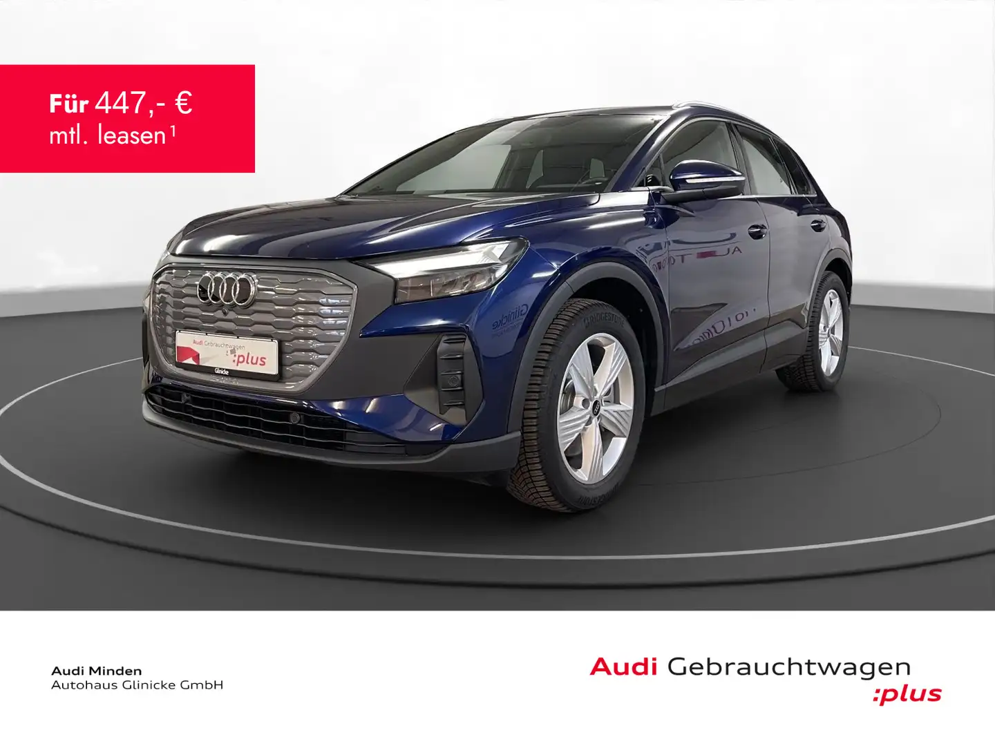 Audi Q4 e-tron 45 AHK LED LM 19" Navi PDC Tempomat Blau - 1
