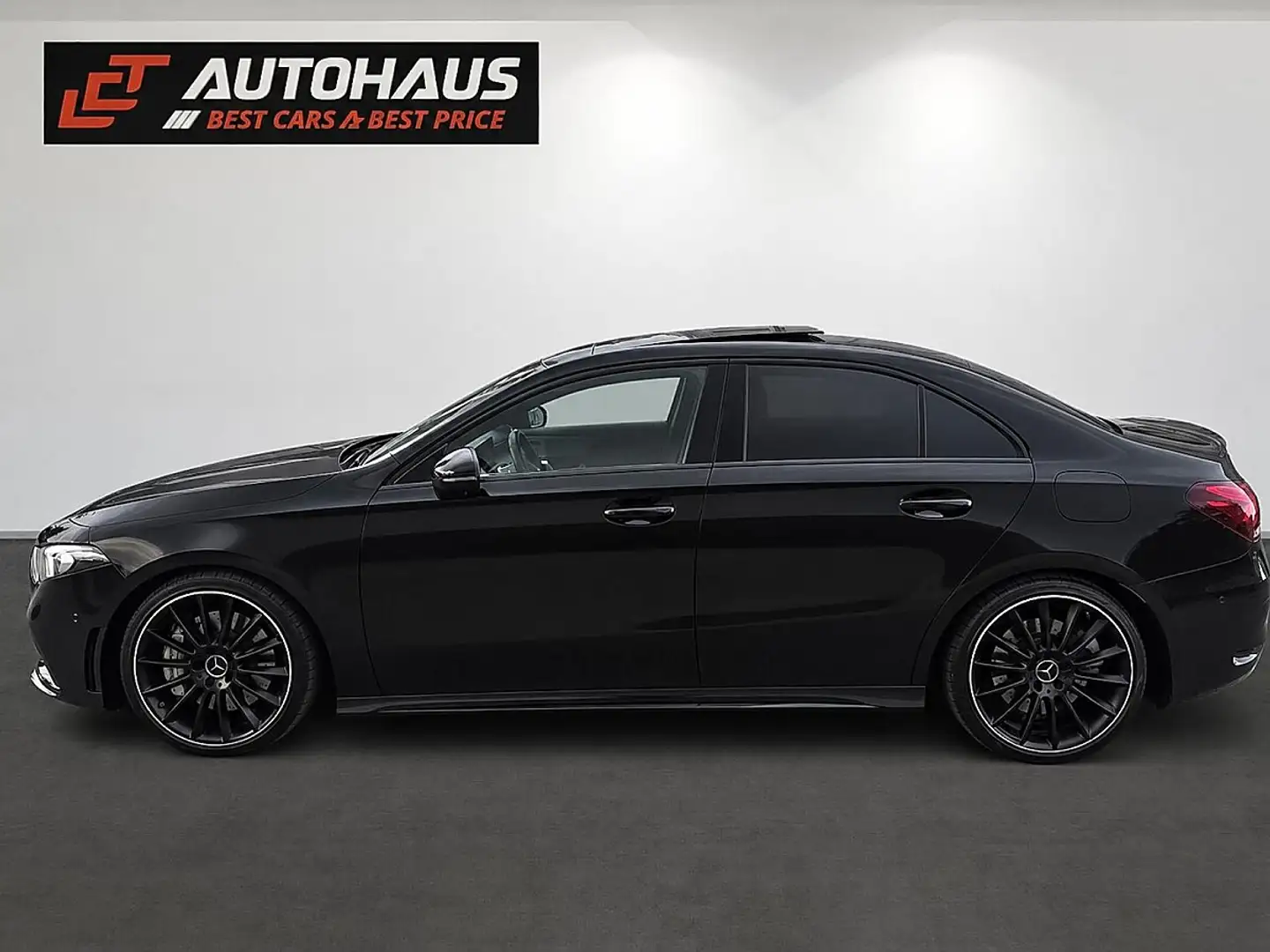 Mercedes-Benz A 35 AMG Limousine 4MATIC Aut. |AMG|1.BESITZ|SCHIEBEDACH| Schwarz - 2