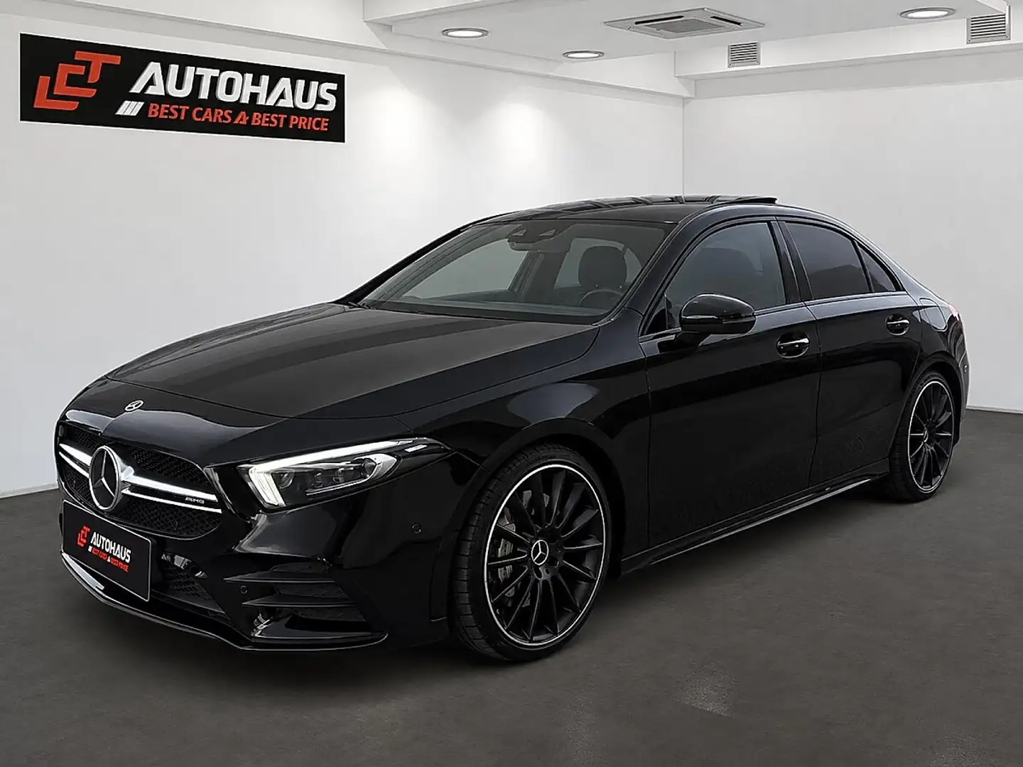 Mercedes-Benz A 35 AMG Limousine 4MATIC Aut. |AMG|1.BESITZ|SCHIEBEDACH| Schwarz - 1