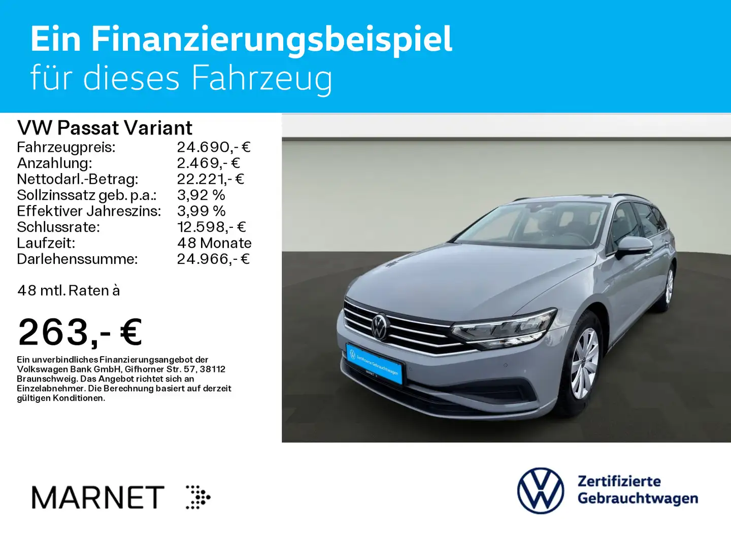 Volkswagen Passat Variant Basic 1.5 TSI 110kW*DSG*KAM*NAVI* Gris - 2