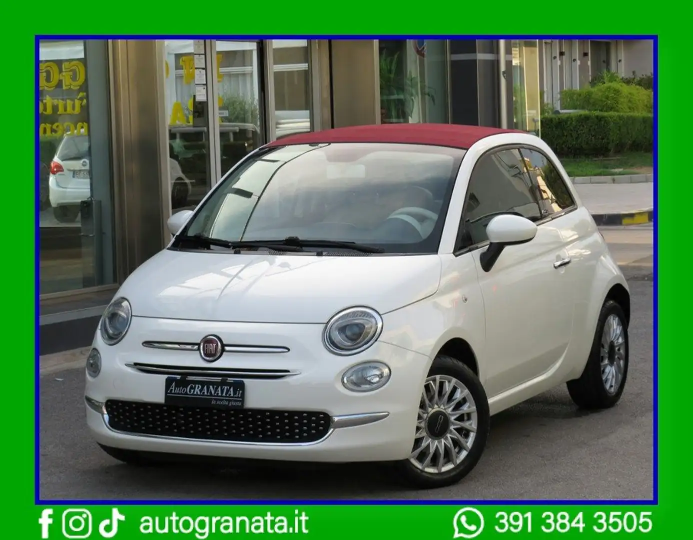 Fiat 500C 1.2 Lounge My20 69cv Bianco - 1