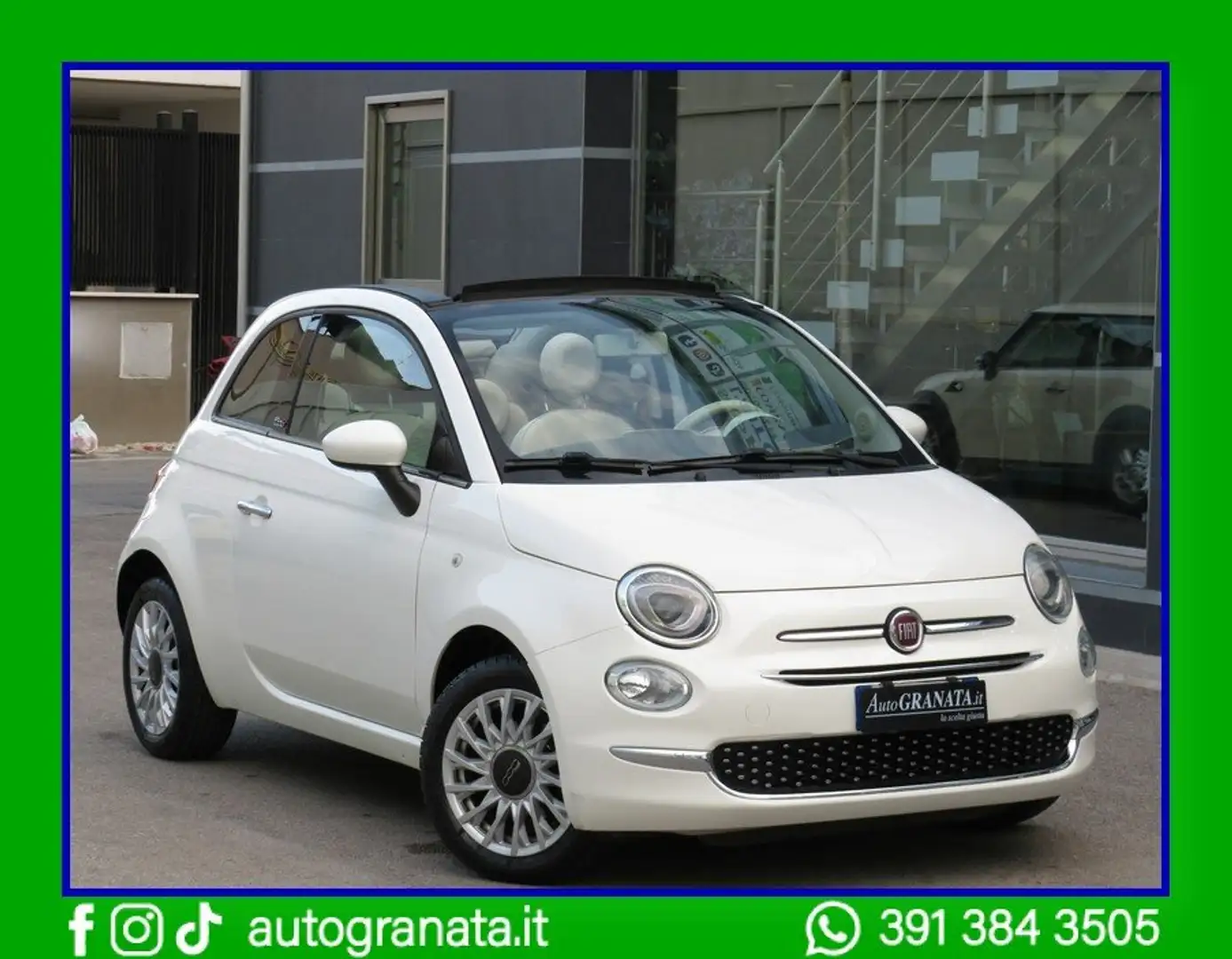 Fiat 500C 1.2 Lounge My20 69cv Bianco - 2