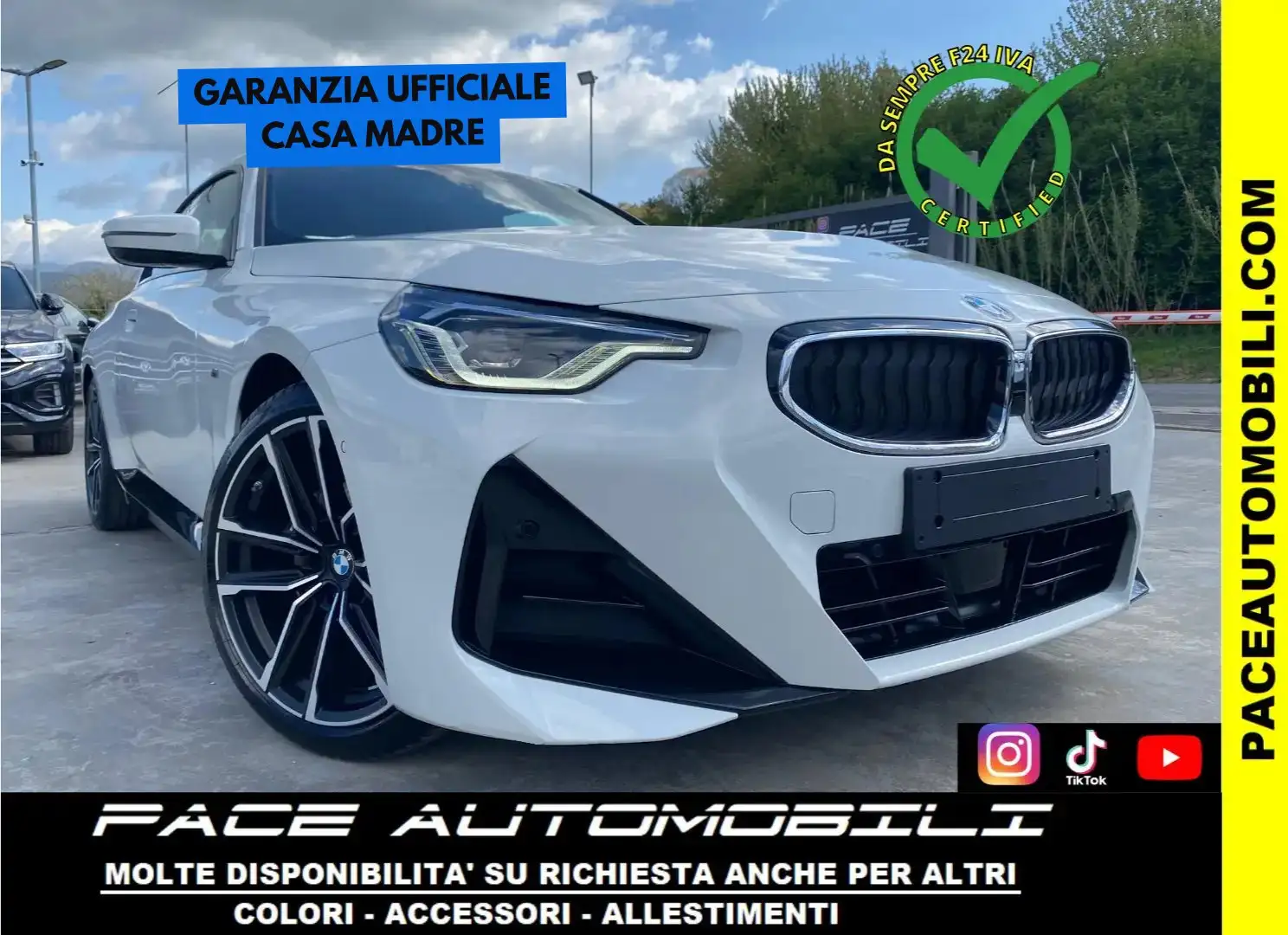 BMW 220 COUPE D M SPORT MSPORT M-SPORT COMPETITION 19" LED Bianco - 1