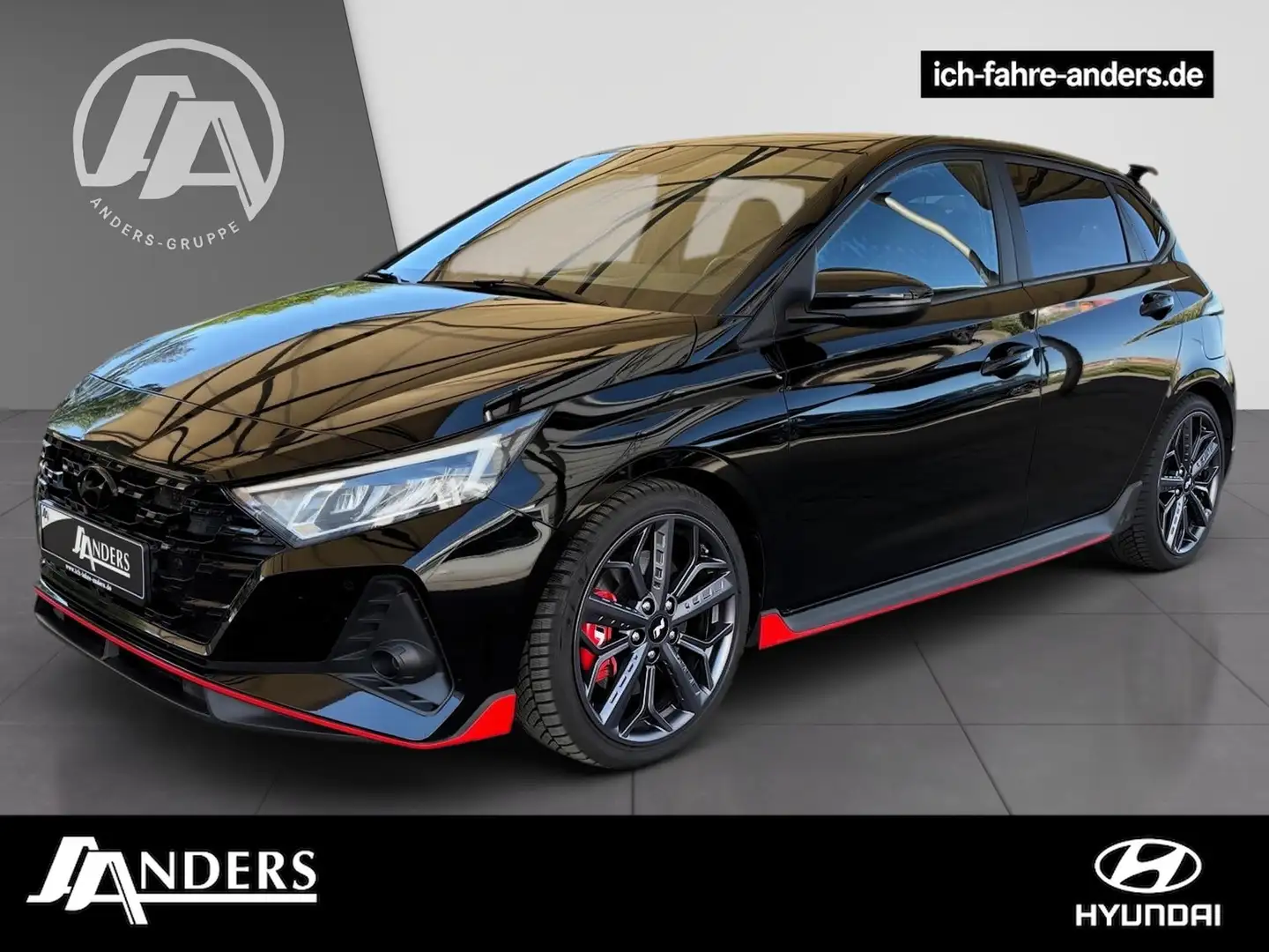 Hyundai i20 1.6 T-GDI N Performance Navi+LED+4xSHZ+Kam Zwart - 1