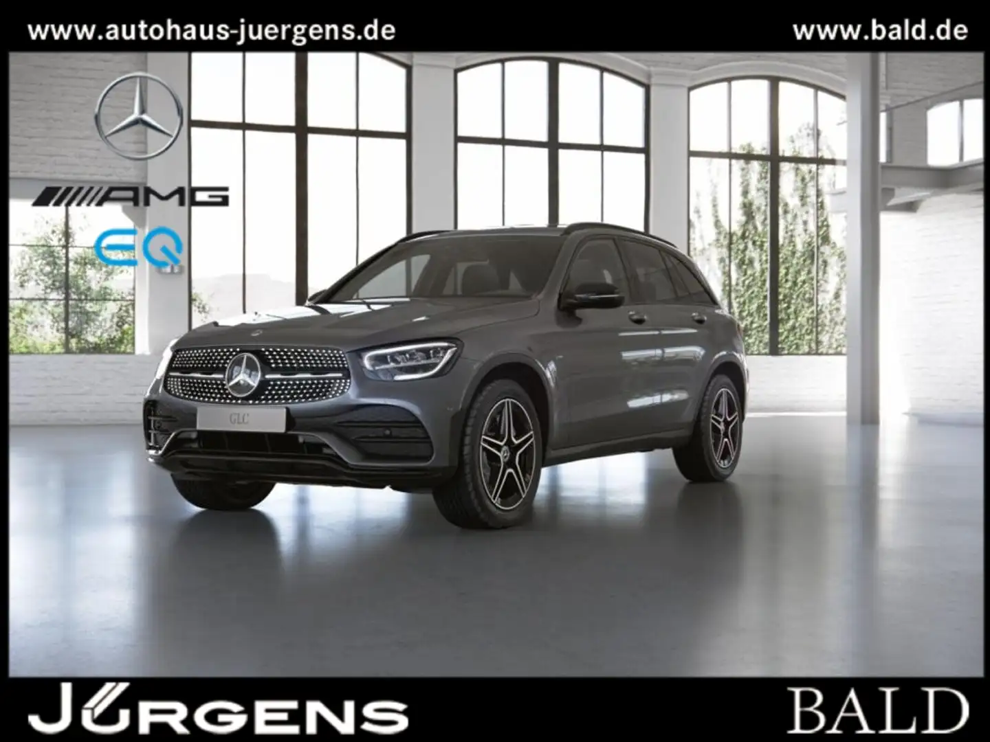 Mercedes-Benz GLC 300 de 4M AMG-Sport/Wide/LED/Burm/Distr/Totw Grau - 1