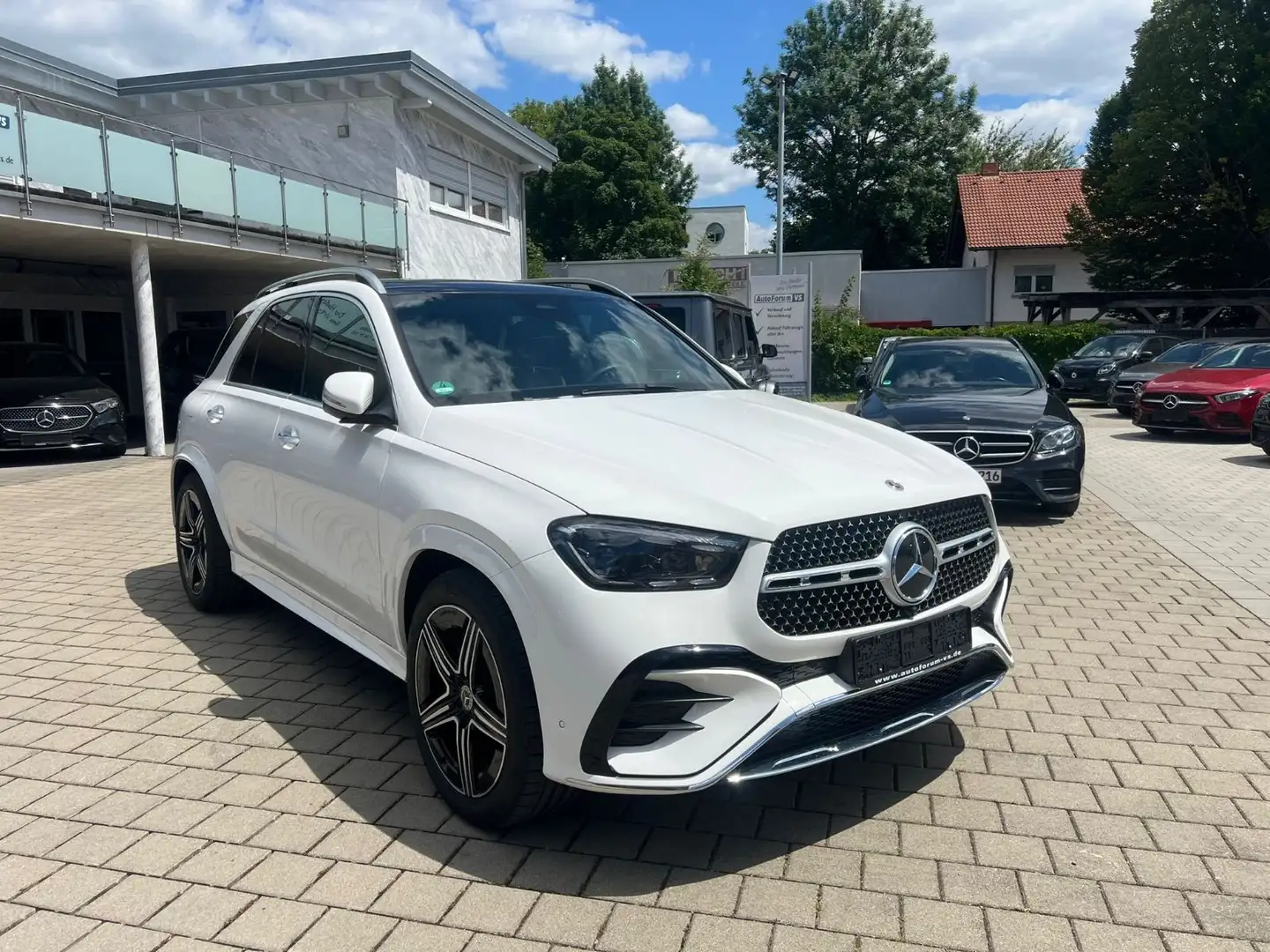 Mercedes-Benz GLE 450 d 4M*AMG*7-Sitze*HUD*Airm*MBUX*360°*AHK Weiß - 1