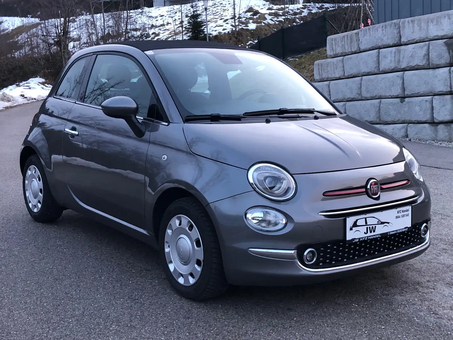 Fiat 500C 500C 1.Besitz, 1A Zustand Grau - 1