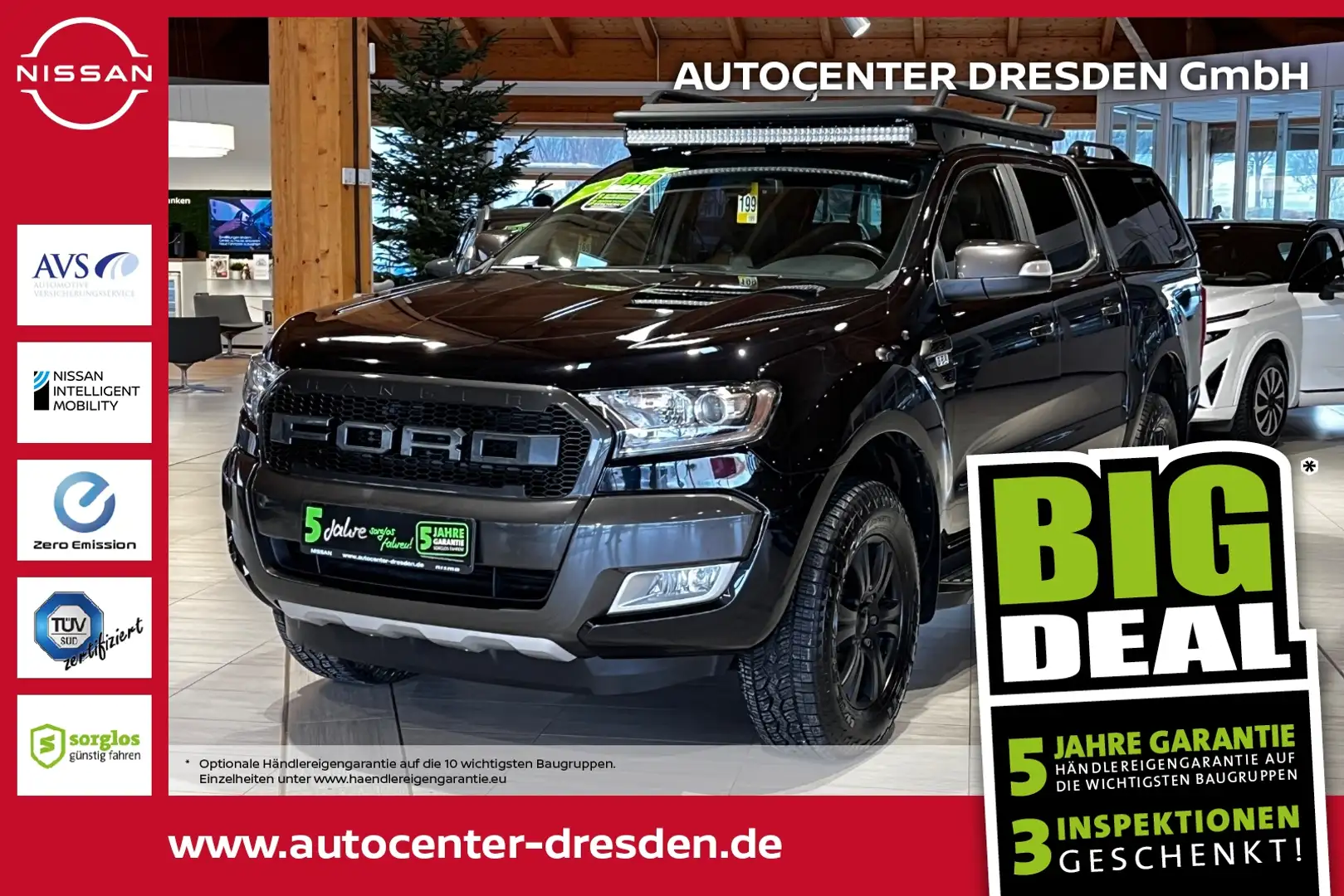 Ford Ranger 3.2 TDCi Doppelkabine Wildtrak AHK+Navi Noir - 1
